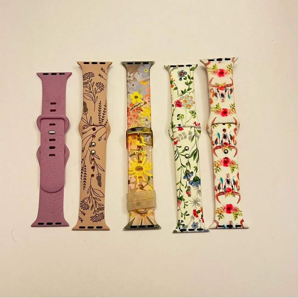 Apple‎ Watch Flower Theme Bands (set of 5)